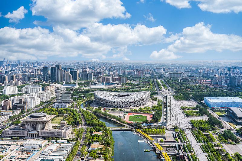 北京奥林匹克公园鸟巢全景实景