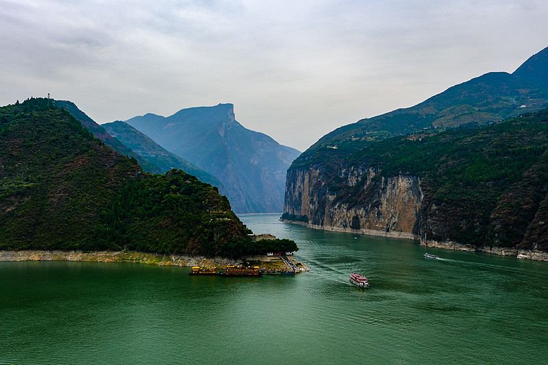 白帝城•瞿塘峡景区瞿塘峡江景实景