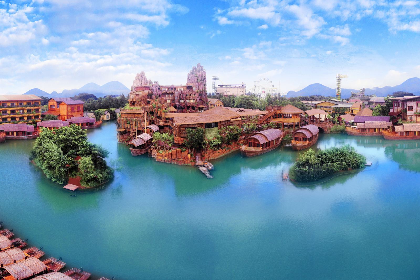 佛山市顺德区长鹿旅游休博园水乡实景