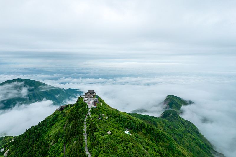 衡阳市衡山旅游区祝融峰实景