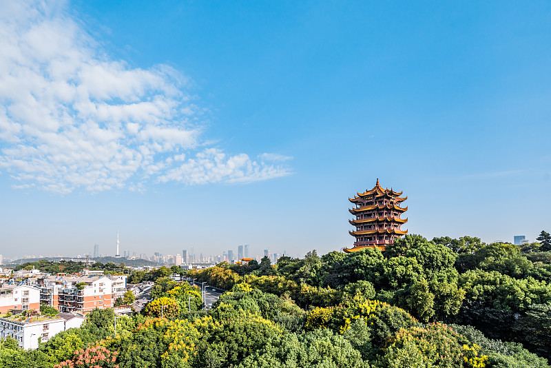 武汉市黄鹤楼公园主楼实景