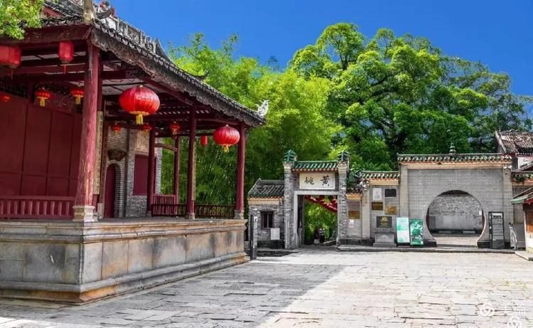 贺州市黄姚古镇景区古戏台实景