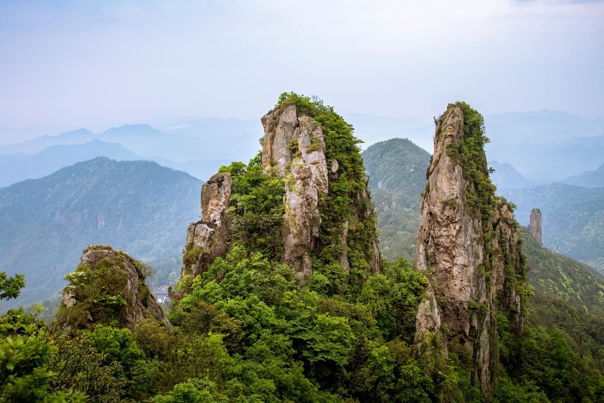 吉安市井冈山市井冈山风景旅游区五指峰实景
