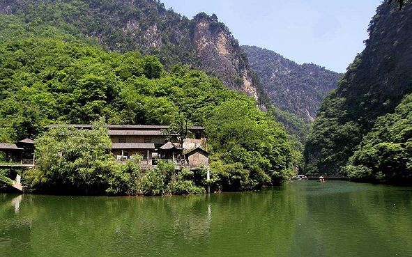 商洛市金丝峡景区金丝峡峡谷实景