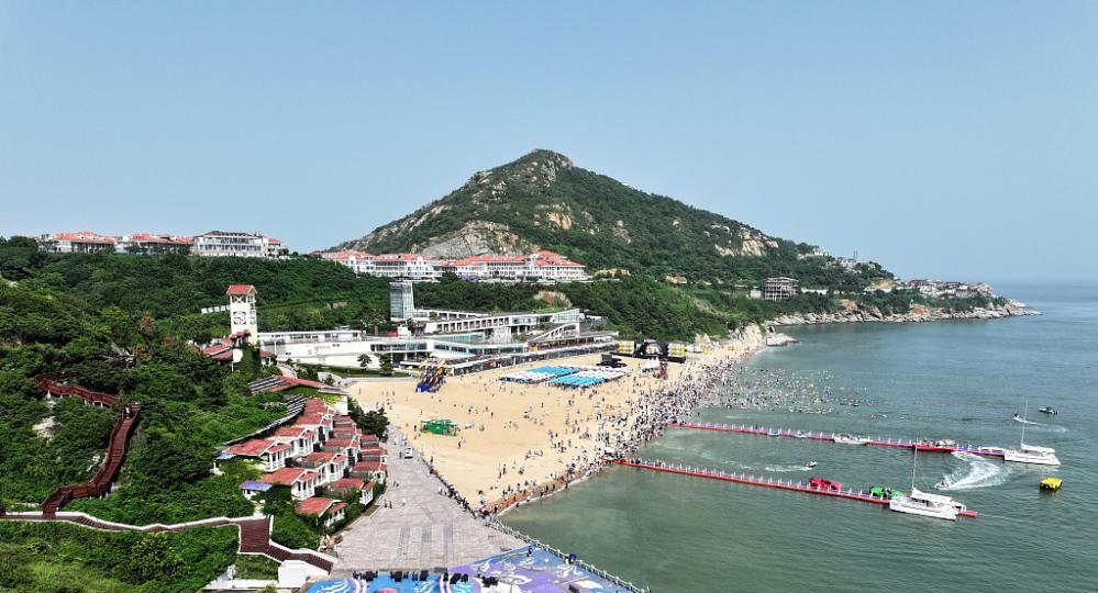连云港市连岛景区连岛海滨实景