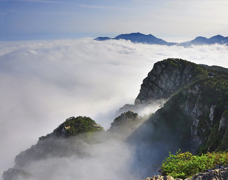 九江市庐山市庐山风景名胜区五老峰实景