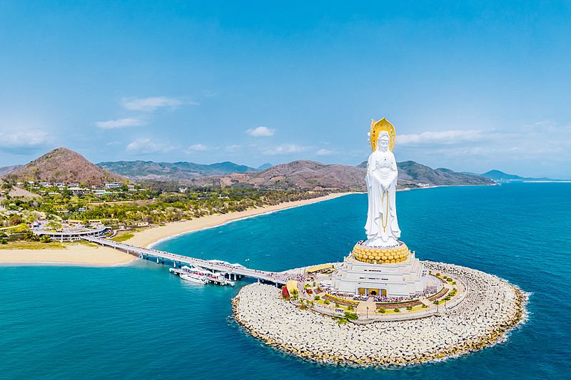 三亚市南山文化旅游区海上观音实景