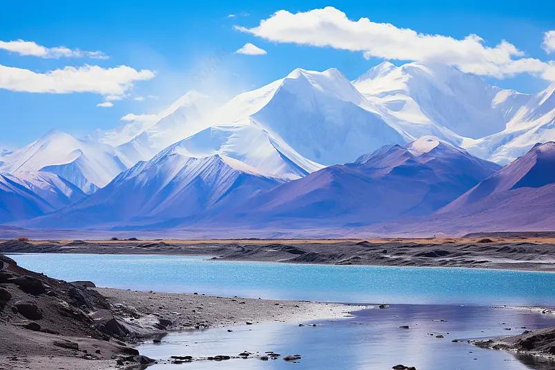喀什地区帕米尔旅游区慕士塔格峰实景