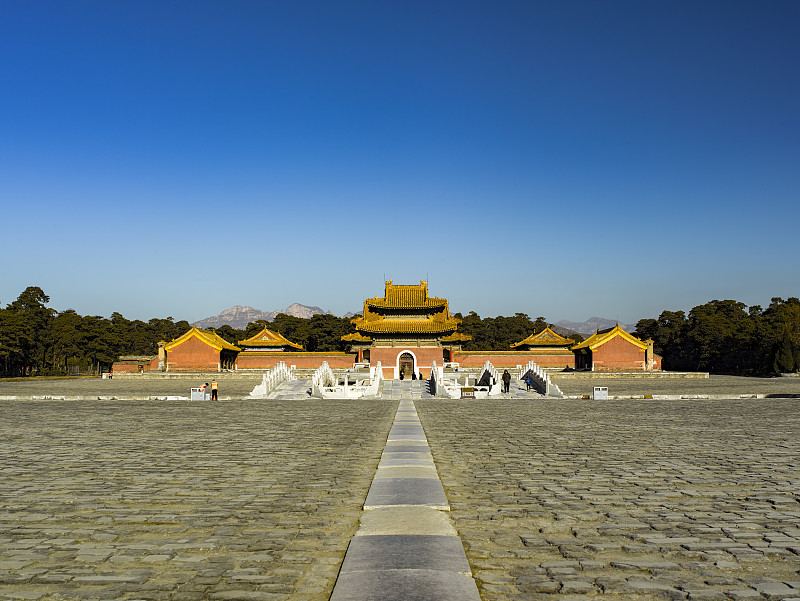 保定市清西陵景区泰陵全景实景
