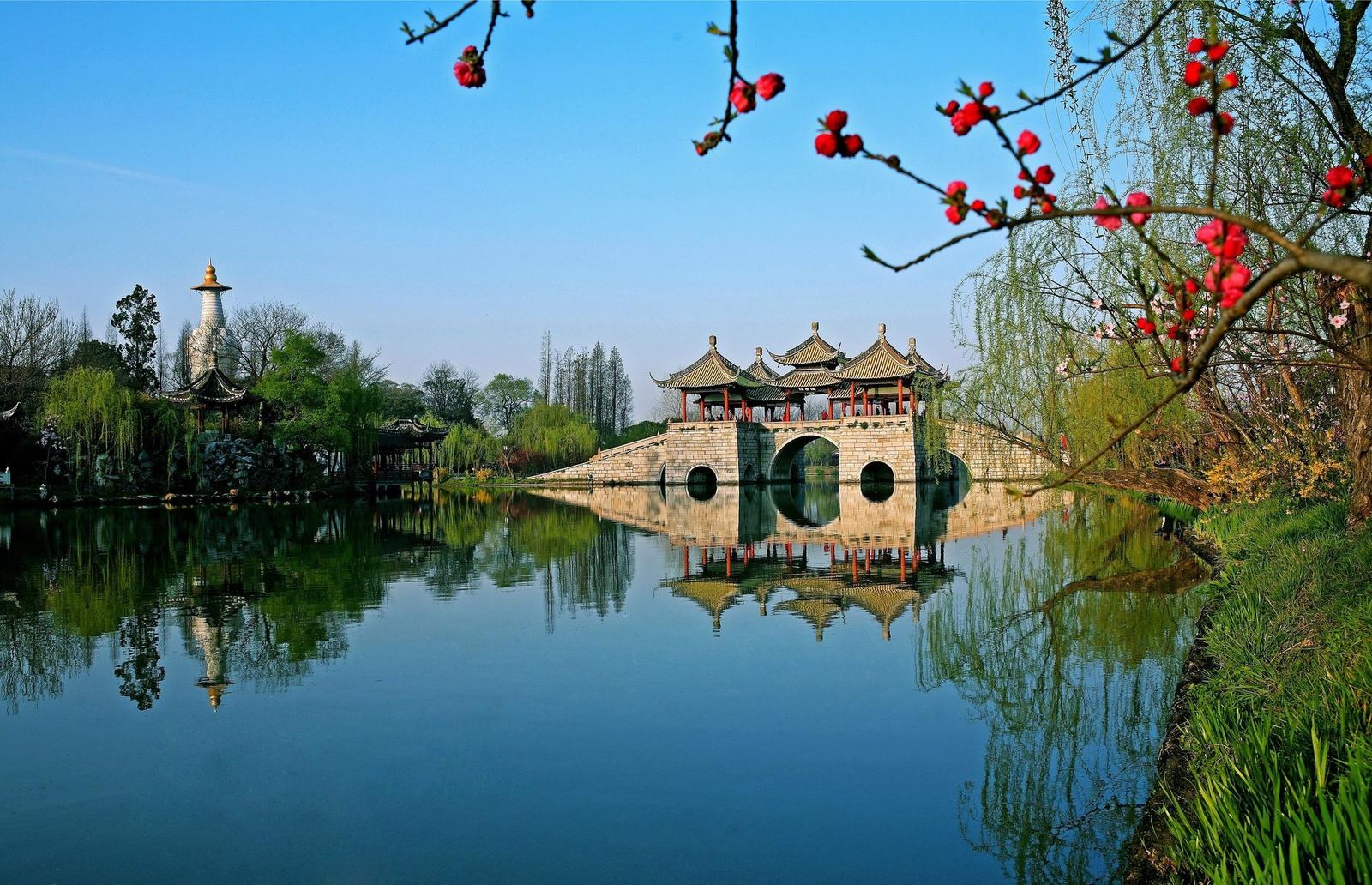 扬州市瘦西湖风景区瘦西湖实景