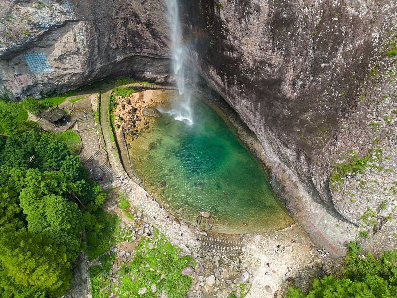温州市雁荡山风景区大龙湫航拍实景